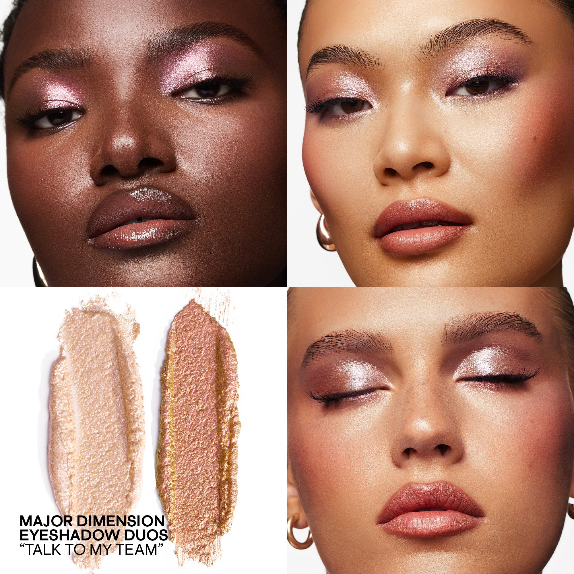 #color_Talk To My Team (Rose Gold Sparkles With Duo Chrome Pearl)
